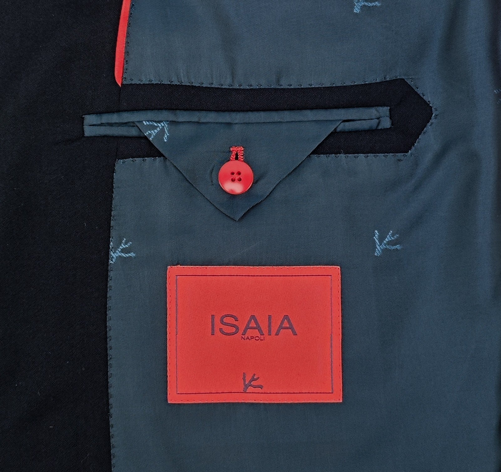 $6780 ISAIA "Enrico" Suit Hand-Sewn Blue Midnight Flannel Wool 46 US / 56 EU 6L