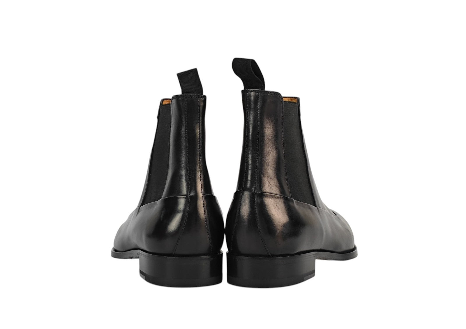 1450$ TESTONI "Sant'eulalia" Black Chelsea Boot Shoes Top Calf 8 UK 9 US 42 IT