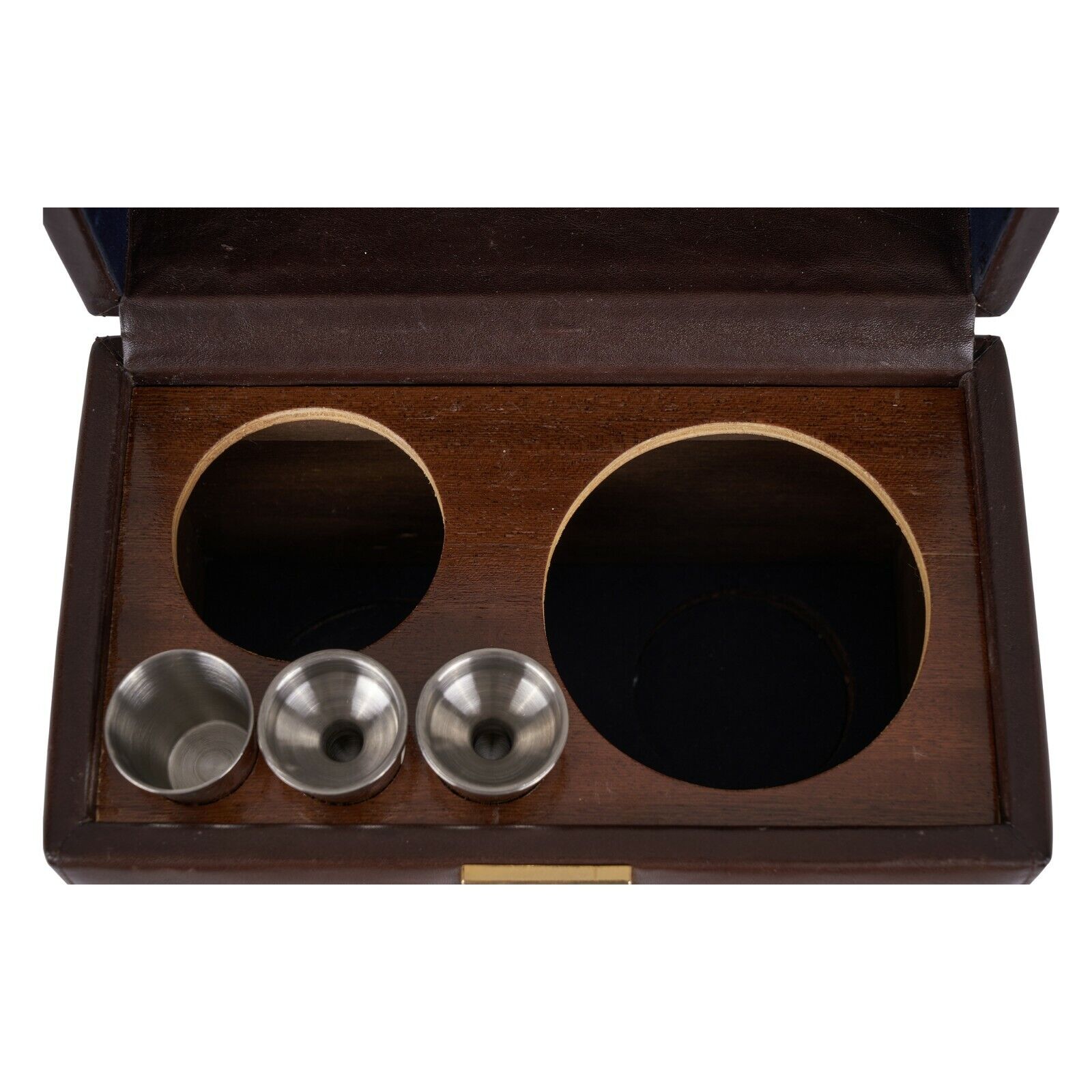 $2500 RARE BROOKS BROTHERS Leather Cocktail Shaker Set Travel Case New Vintage