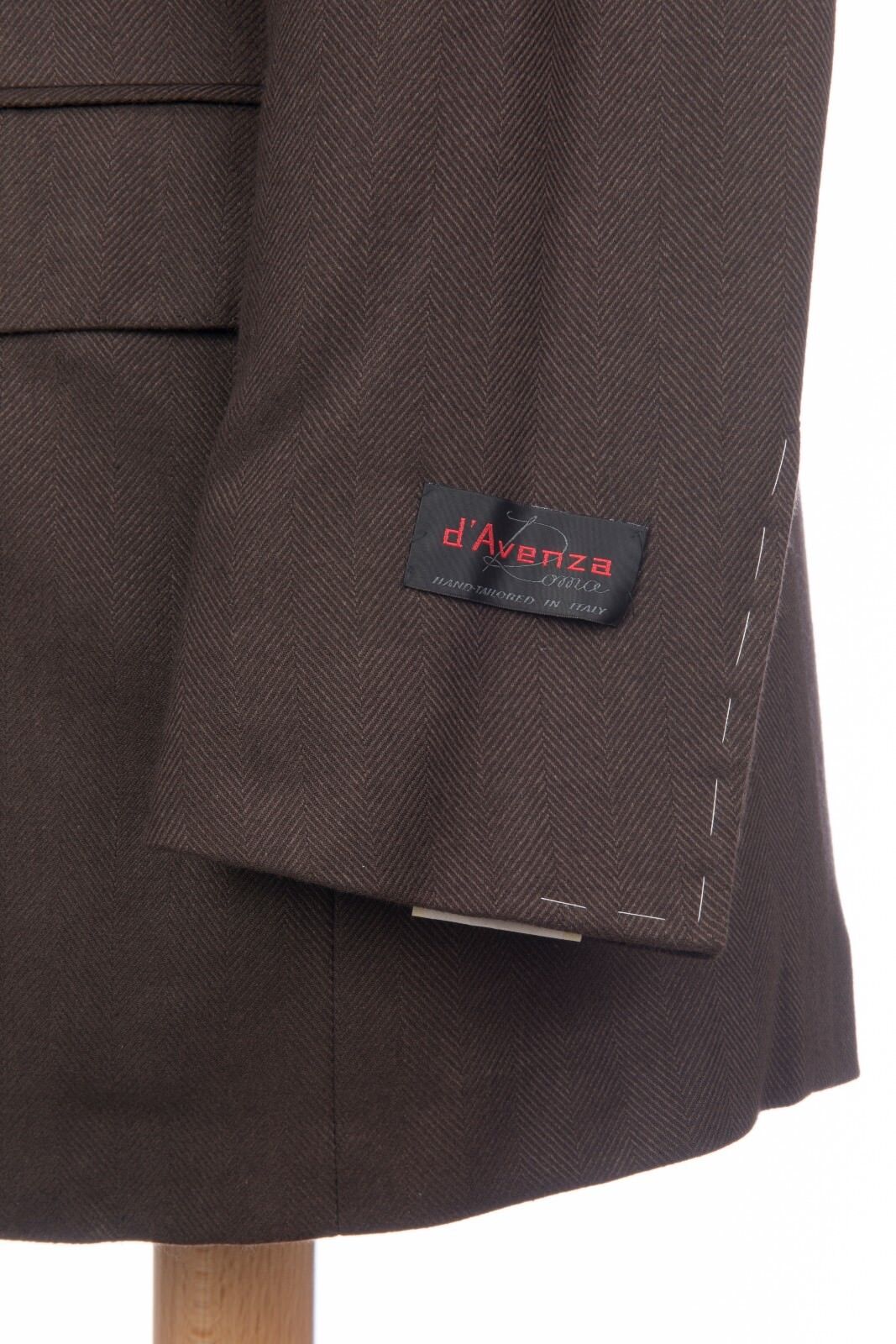 $2425 D'AVENZA Brown Cashmere Silk Jacket Blazer Hand-Sewn in Italy 42 US 52 EU