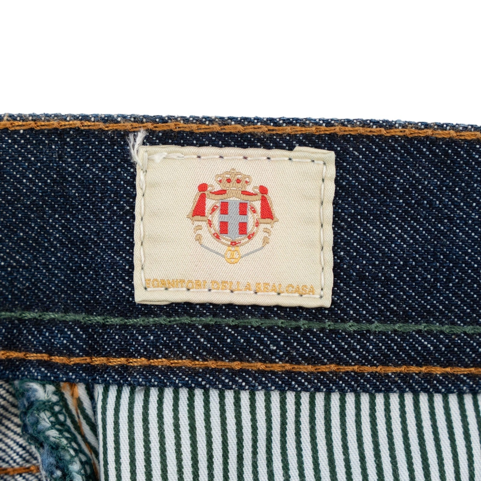 415$ LUIGI BORRELLI NAPOLI Denim Jeans Pant Raw Cotton 37 US / 53 EU