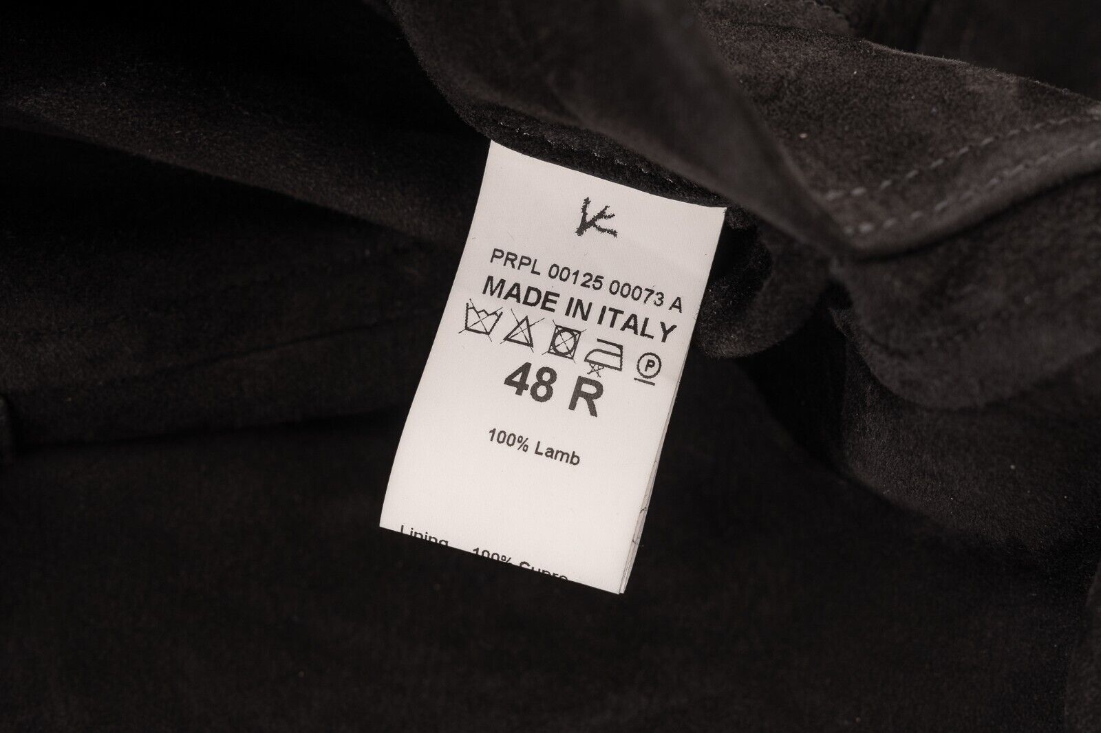 6800$ ISAIA NAPOLI Black Belted Field Jacket Coat 100% Lambskin 38 US / 48 EU