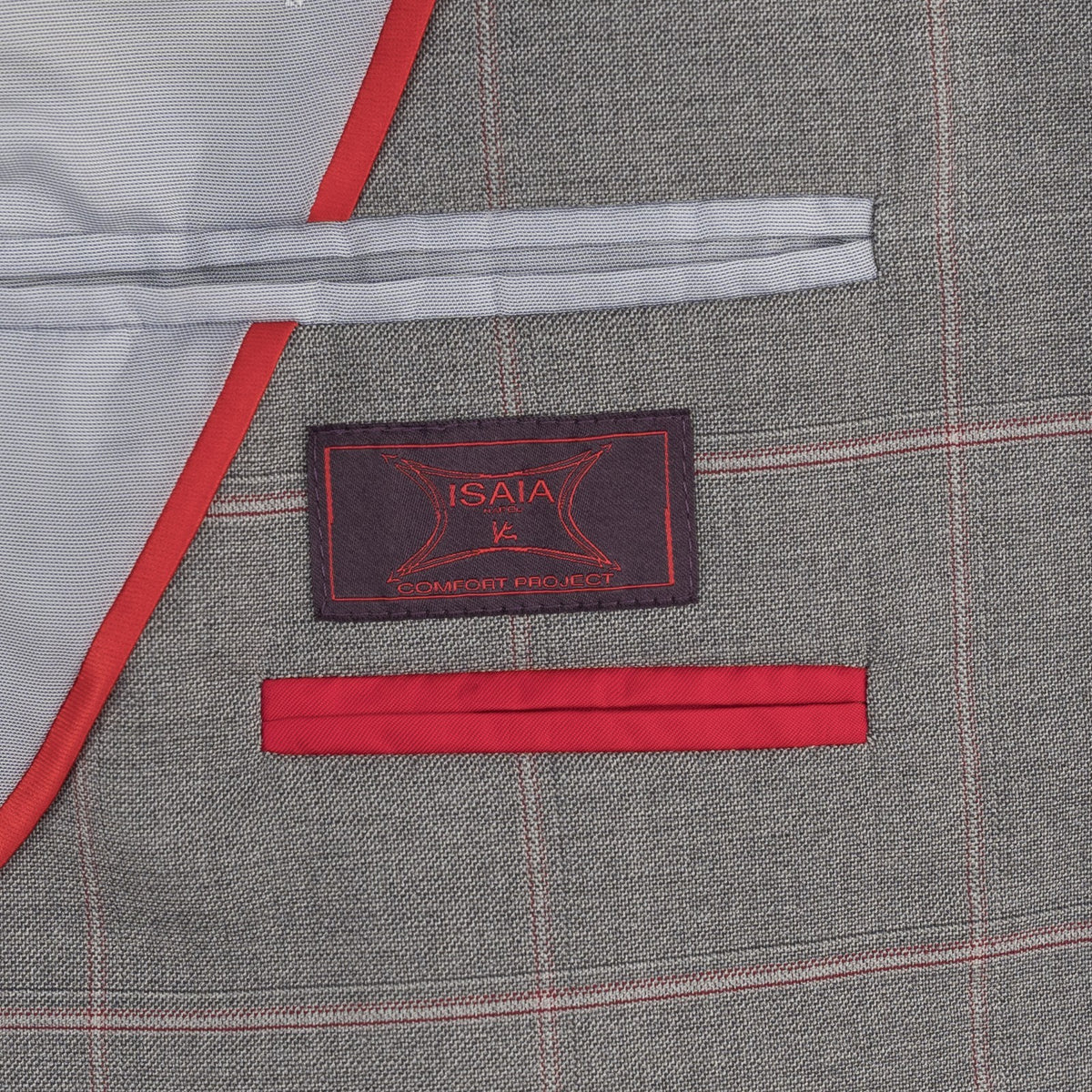 $6600 ISAIA "Capri" Gray Suit Fine Wool Solid Comfort Project 38 US / 48 EU 8R