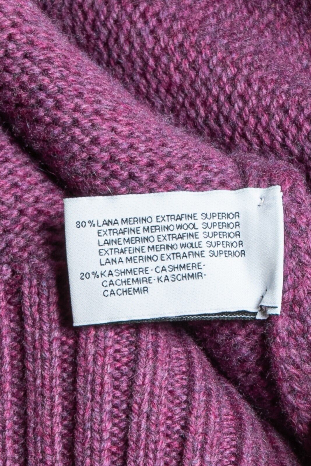 550$ DELLA CIANA CASHMERE Sweater Merinos Wool / Cashmere Turtleneck 38 US 48 EU