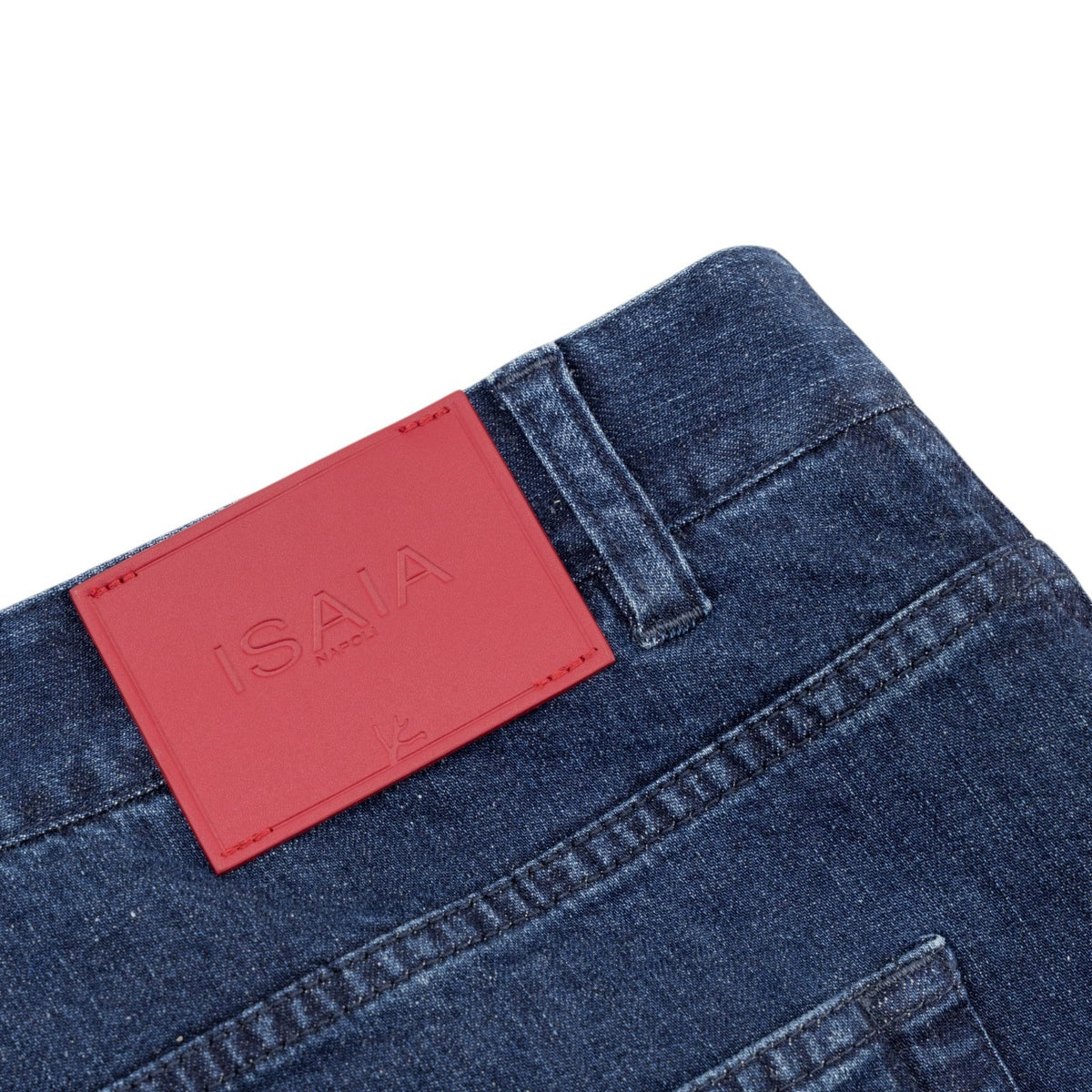 795$ ISAIA Dark Blue 5 Pocket Denim Pant Jeans Cotton Regular Fit 38 US / 54 EU