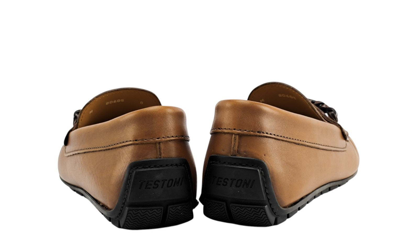 1200$ TESTONI Driver Loafer Shoes Top Calf Caramel 8 UK / 9 US / 42 IT