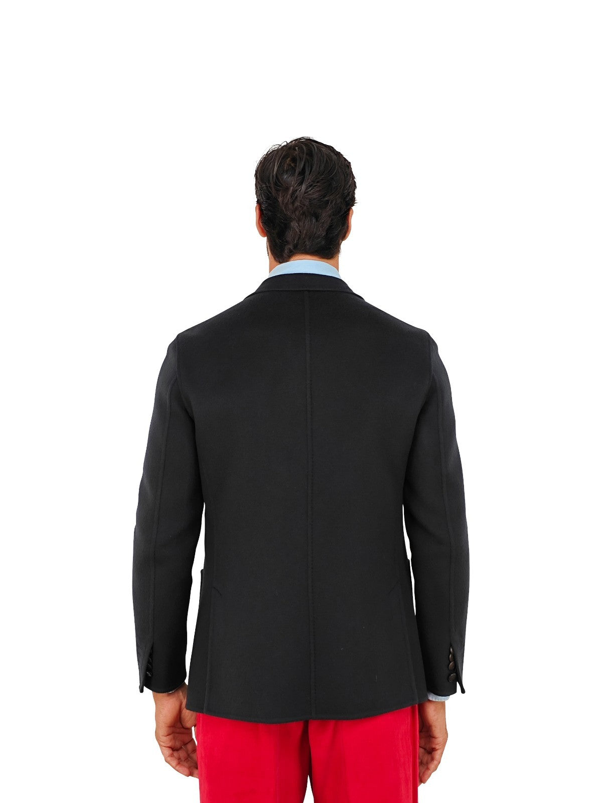 $2600 RUBINACCI NAPOLI Midnight Blue Unlined Jacket Blazer 100% Cashmere