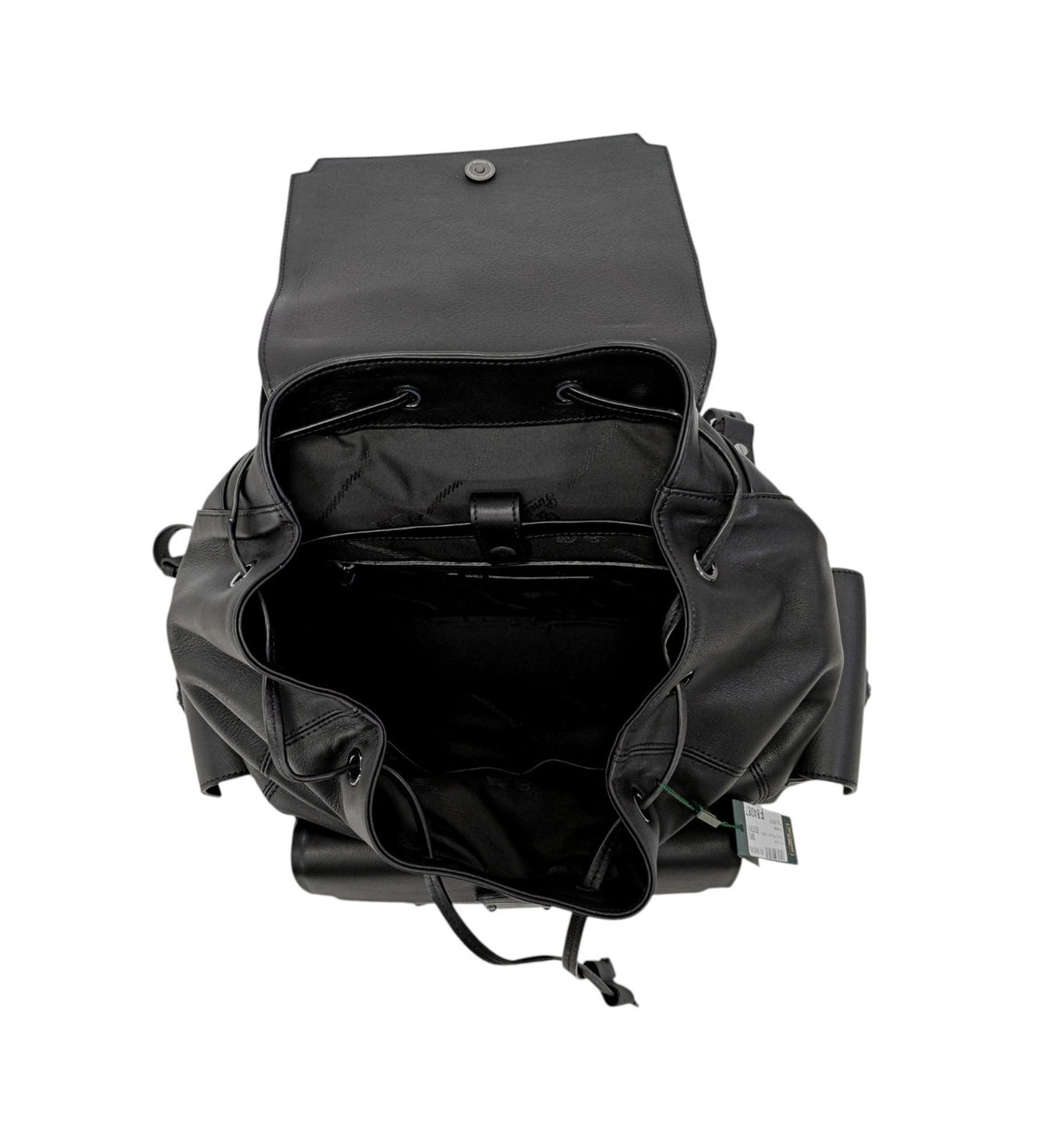 2200$ PINEIDER FIRENZE 1774 Black Calf Multiple Backpack Travel Weekender XL