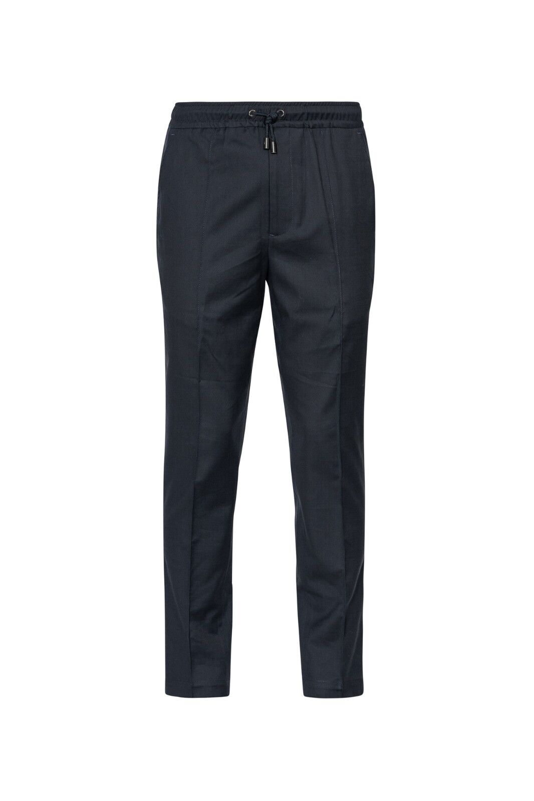 1100$ ISAIA NAPOLI Blue Drawstring Trousers Pant Wool / Cotton 32 US / 48 EU