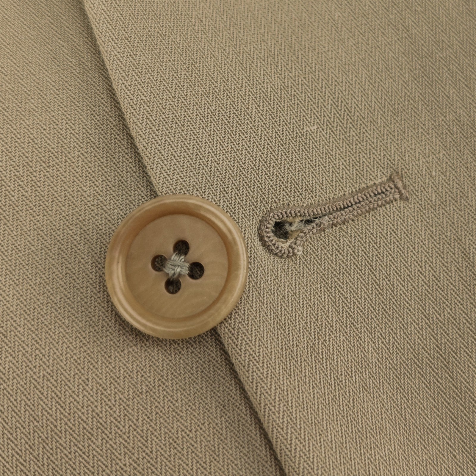 1900$ BURBERRY LONDON Beige Handmade 3/2 Roll Suit Cotton Linen 42 US / 52 IT