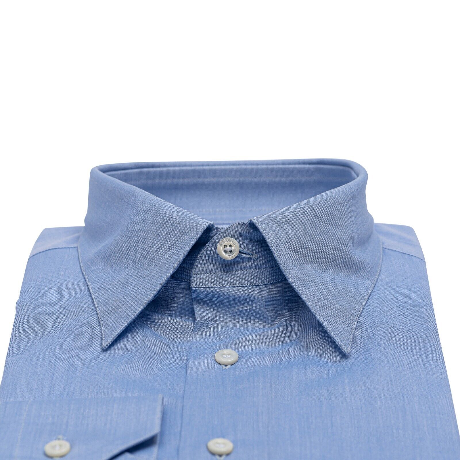 690$ ITALIAN LUXURY GERLIN Shirt Blue Fine Cotton 15.5 - 39 1AM ZILLI