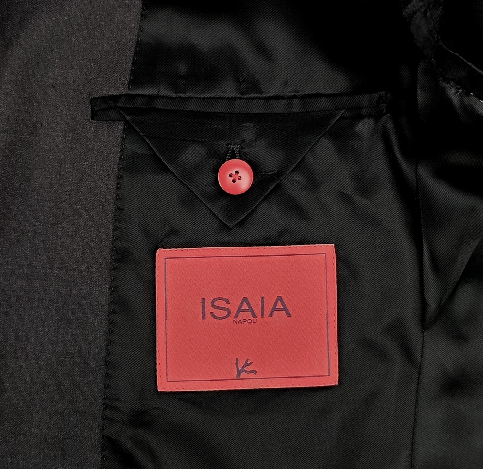 $6100 ISAIA NAPOLI Dark Gray Sport Coat Fine Wool Super 38 US / 48 EU 7R
