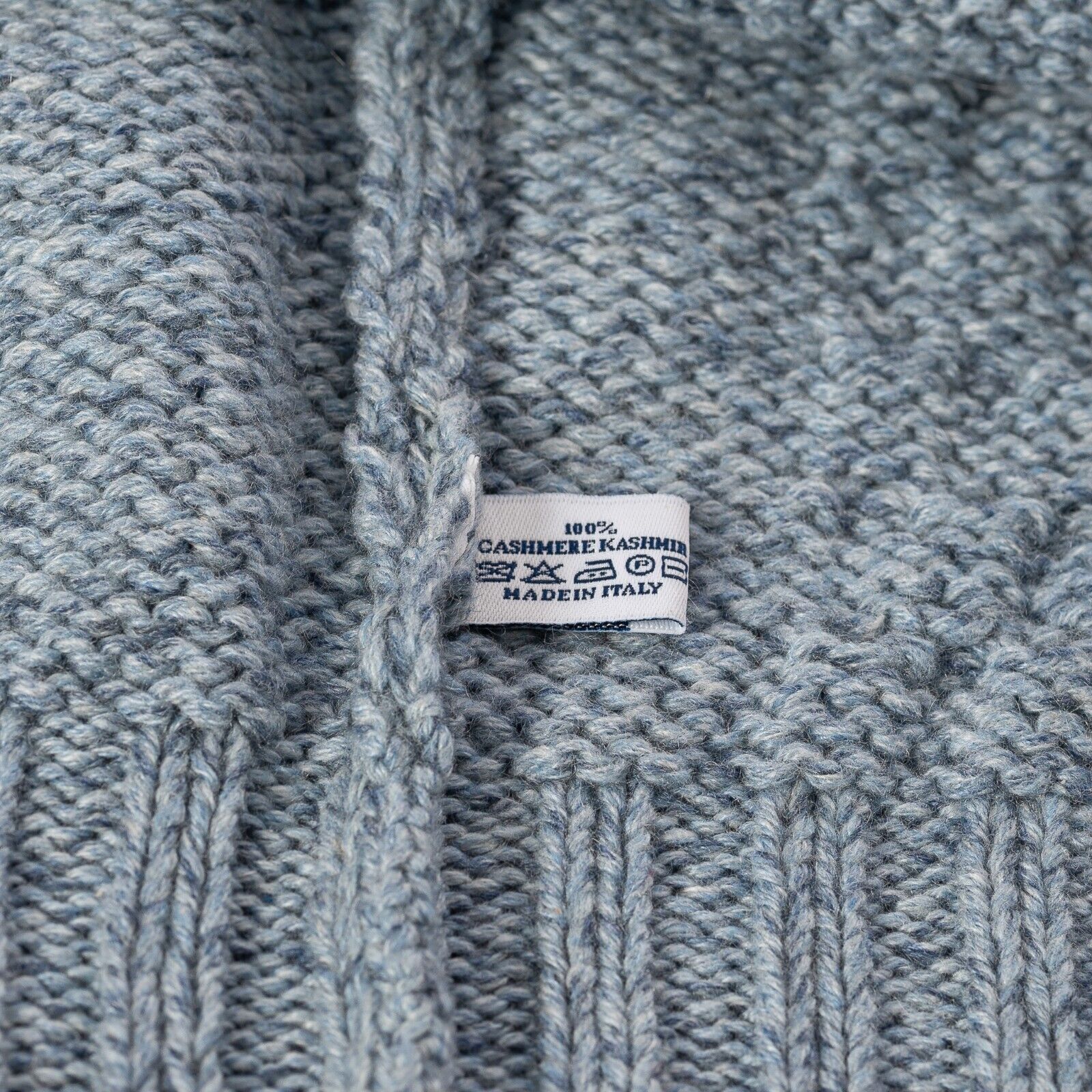 $1400 FEDELI CASHMERE Sweater Half Zip Cable 100% Cashmere + Suede 40 US / 50 EU