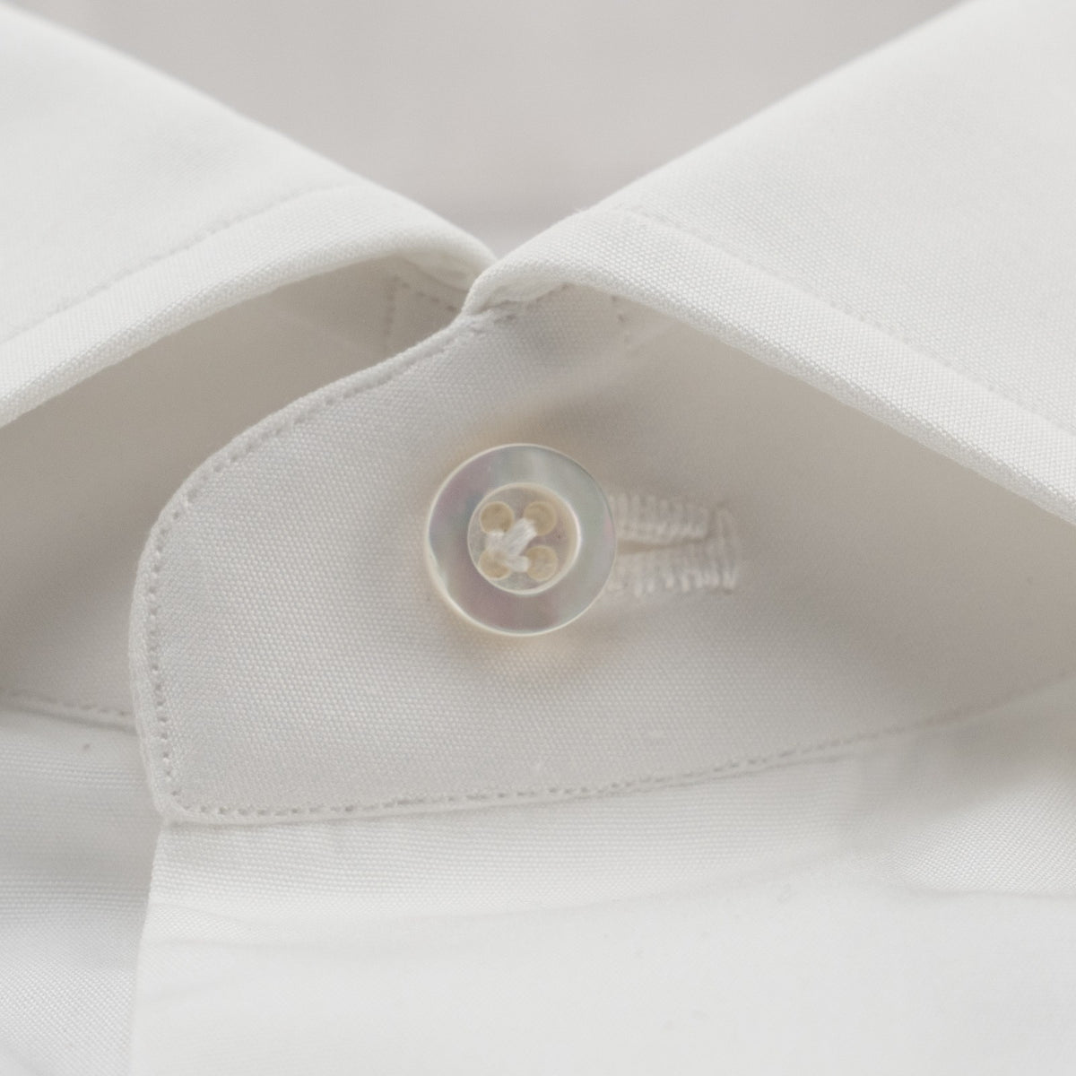 750$ ISAIA NAPOLI "Mix" Dress Shirt Hand-Sewn White Oxford Cotton 18 - 45