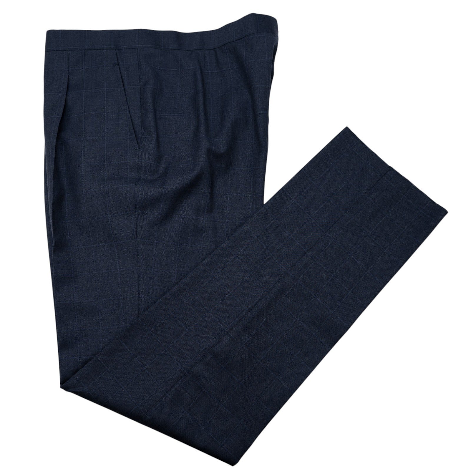 Sartoria DALCUORE NAPOLI Total Hand-Sewn Suit Blue Wool 120's 46 US / 56 EU
