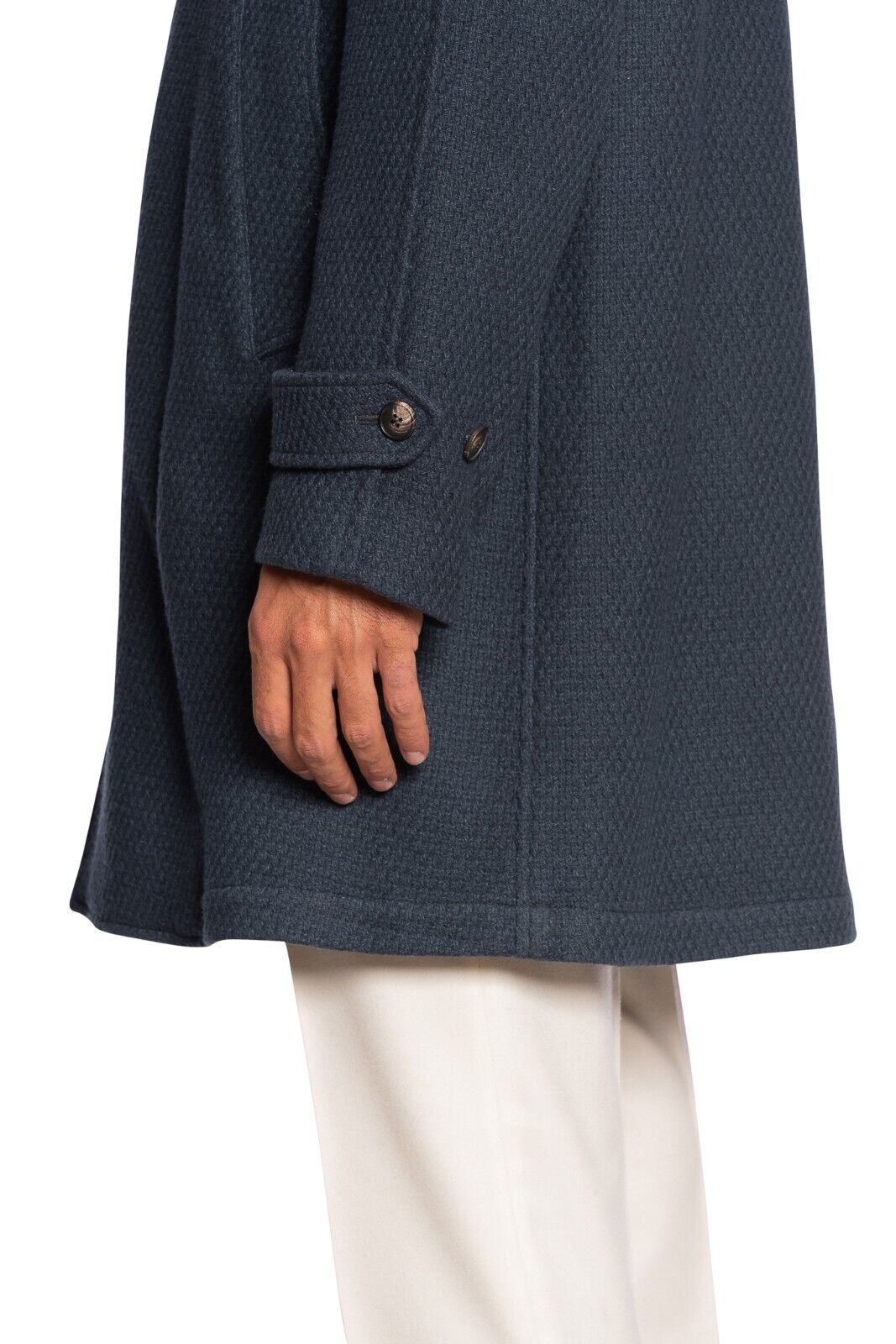 $1650 BOGLIOLI MILANO "DUSTER" Blue Coat Wool Knit 38 US / 48 EU