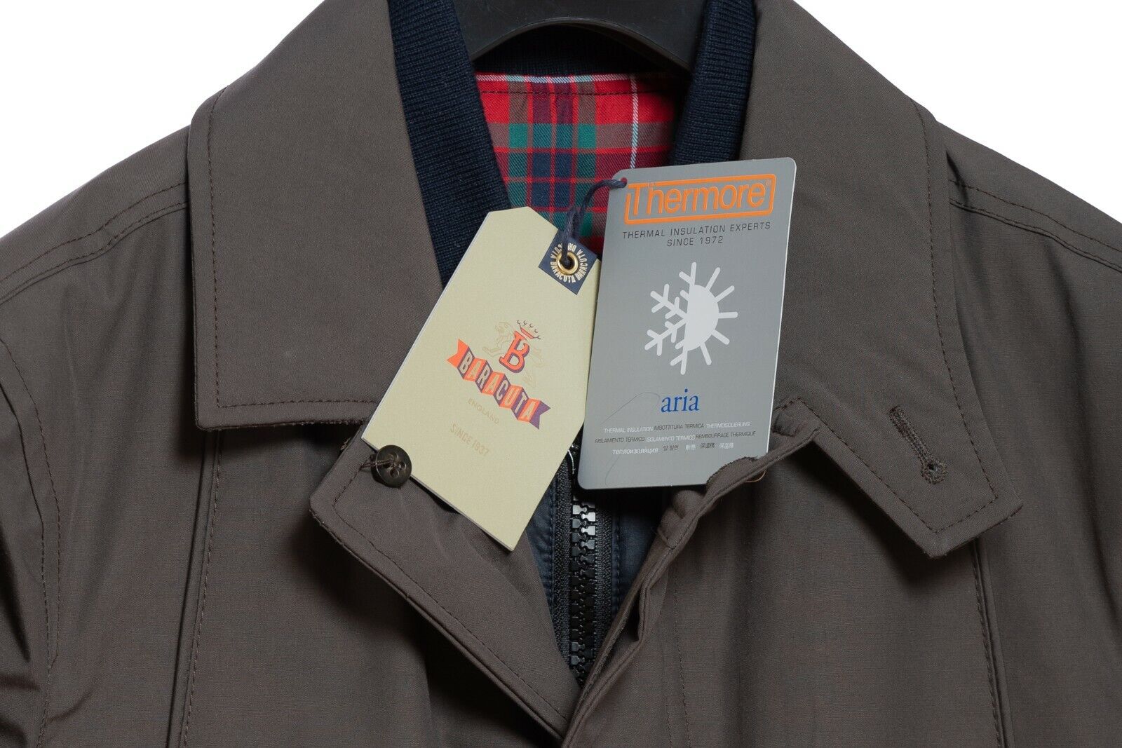 BARACUTA Winter Travel Jacket BARAPEL THERMORE Insulation Waterproof Slim Fit