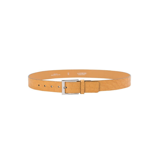 $1780 Testoni Bologna Amber Belt Genuine Crocodile Matt Size 100 ( M )