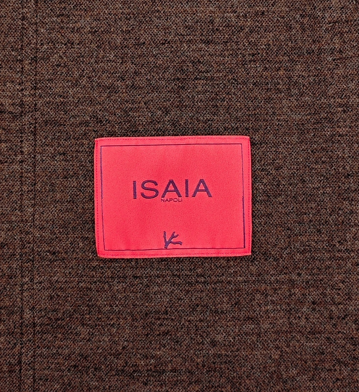 $1850 ISAIA NAPOLI Brown Hand-Sewn Overshirt Jacket Plaid Flannel Wool Size XXL