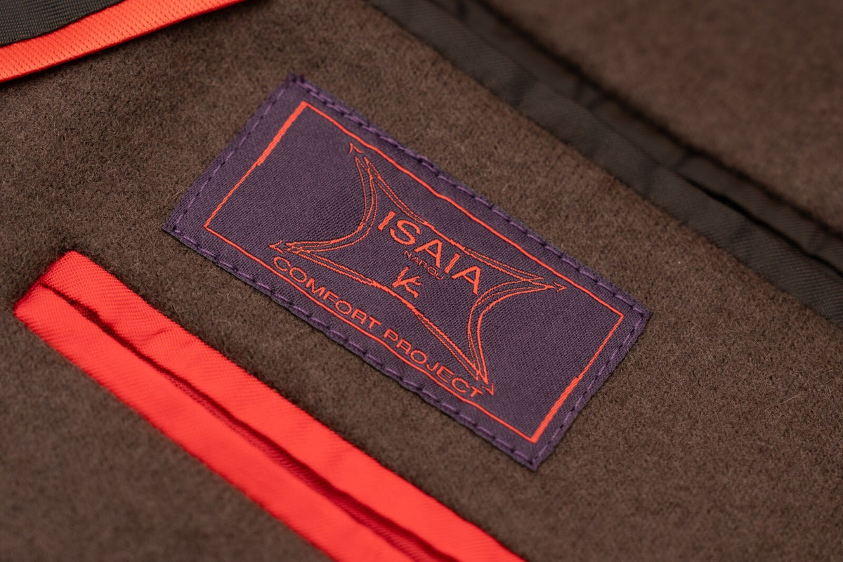 $6500 ISAIA NAPOLI "Comfort Project" Brown Hand-Sewn Suit Wool & Cashmere
