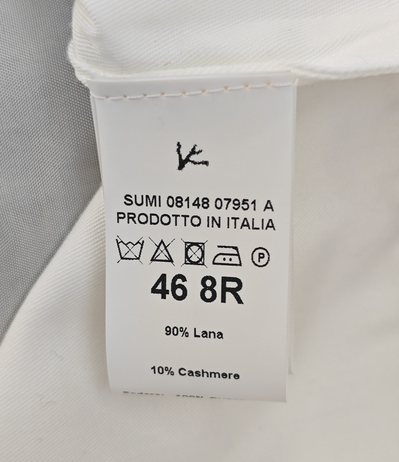 1650$ ISAIA "Sanità" Gray Tapered Dress Pant Flannel Wool 30 US / 46 EU 8R