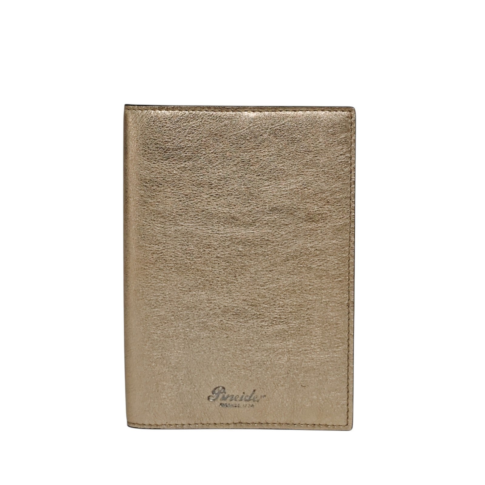 220$ PINEIDER FIRENZE 1774 "Metro Smooth" Passport Holder Calf Gold