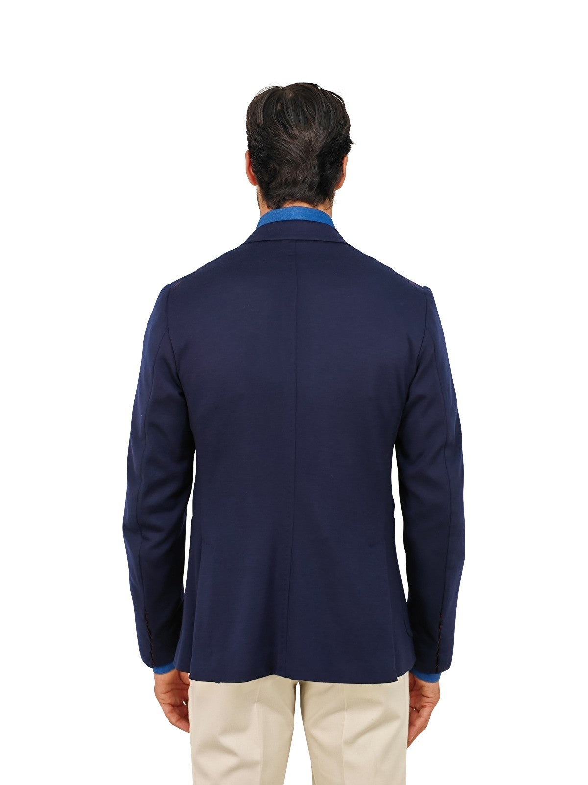 $5500 ISAIA NAPOLI "Comfort Project " Blue Navy Hand Sewn Jacket Sport Coat Wool