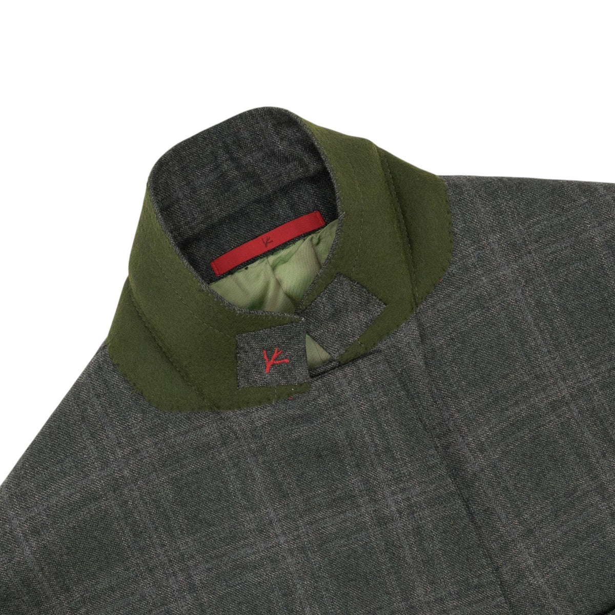 $6600 ISAIA NAPOLI "Capri" Green Suit Soft Wool Plaids 38 US / 48 EU 7R