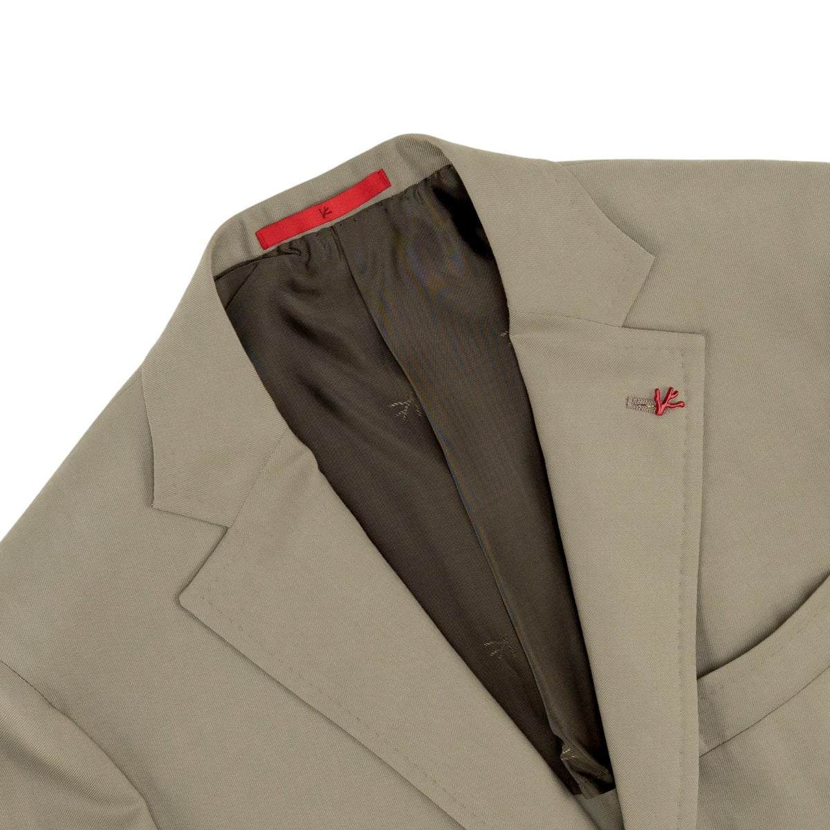 $6600 ISAIA "Capri" Taupe Hand-Sewn Suit Fine Wool Solid 36 US / 46 EU 8R