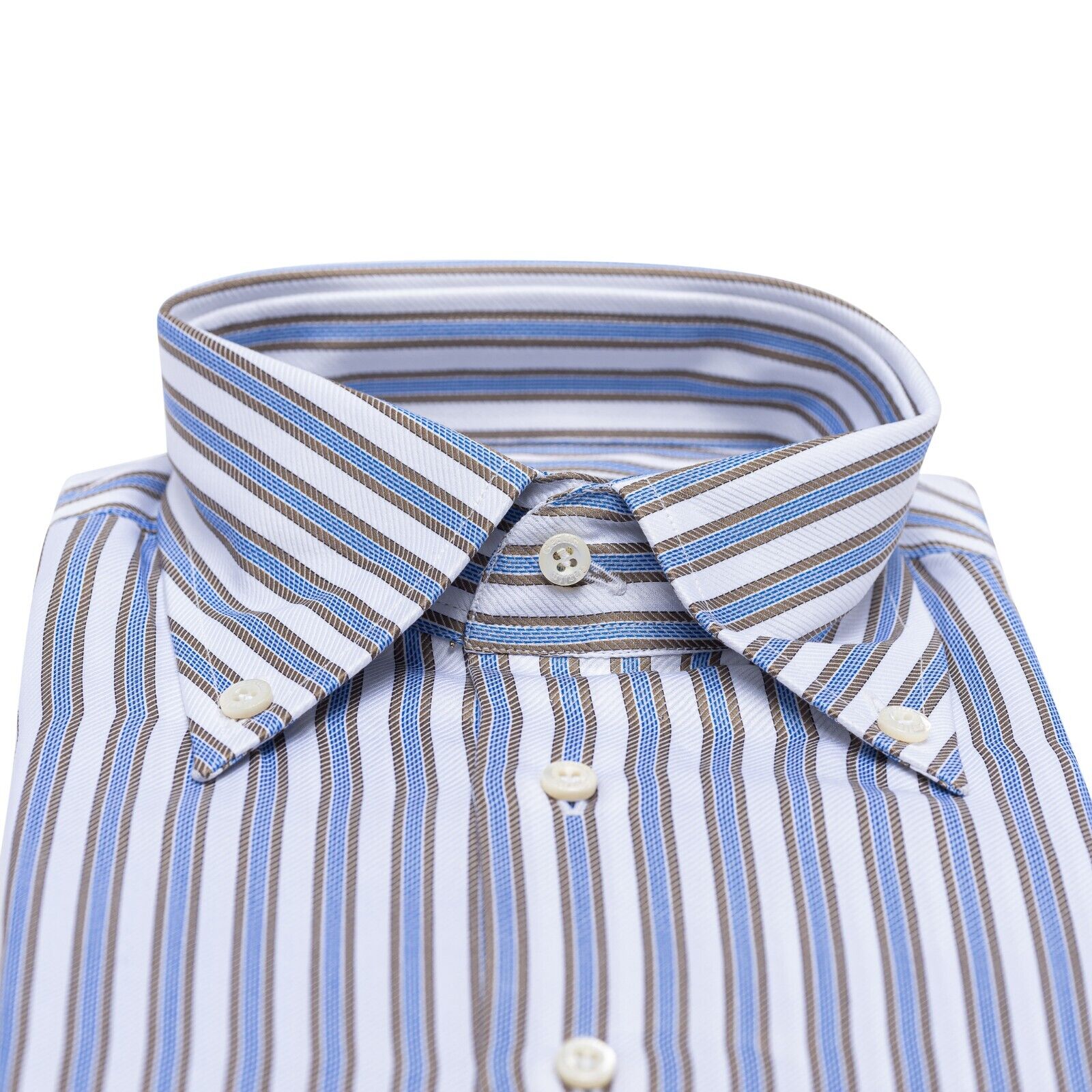 690$ LUXURY GERLIN Shirt POINT COLLAR Twill Cotton 15.5 - 39 10P BIJAN