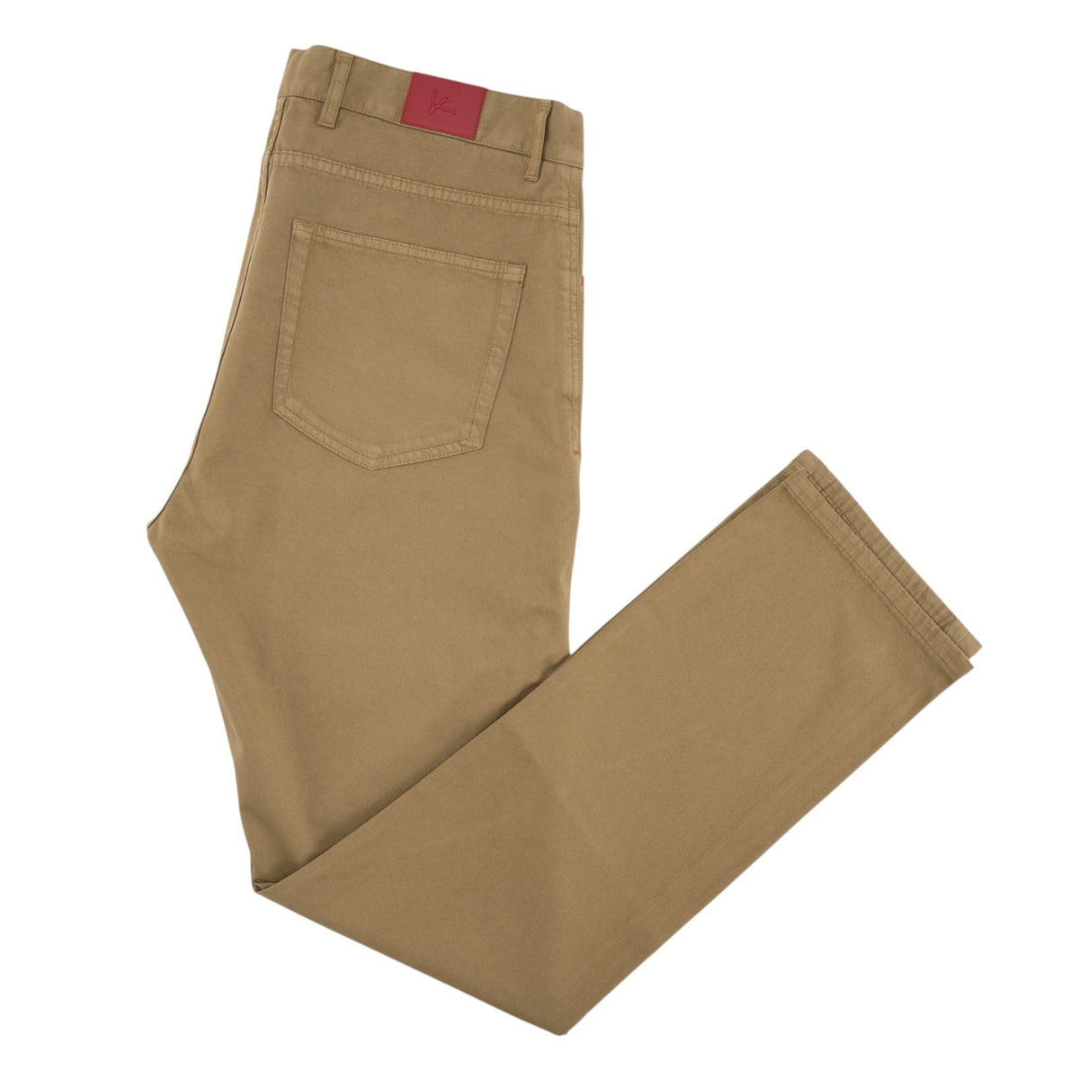 925$ ISAIA NAPOLI "SpaccaNapoli" Beige Pant Chin Cotton Cashmere Reg 38 US 54 EU