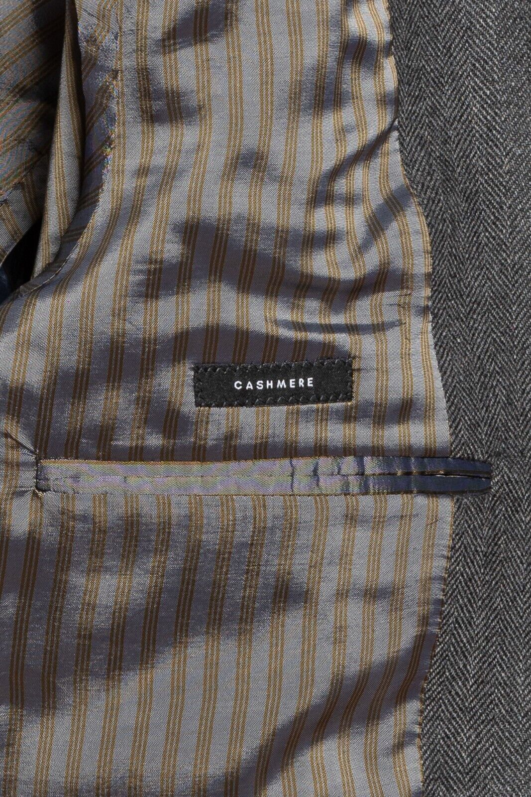 2800$ GIORGIO ARMANI Black Label UPTON Jacket Blouson Grey 100% Cashmere Slim