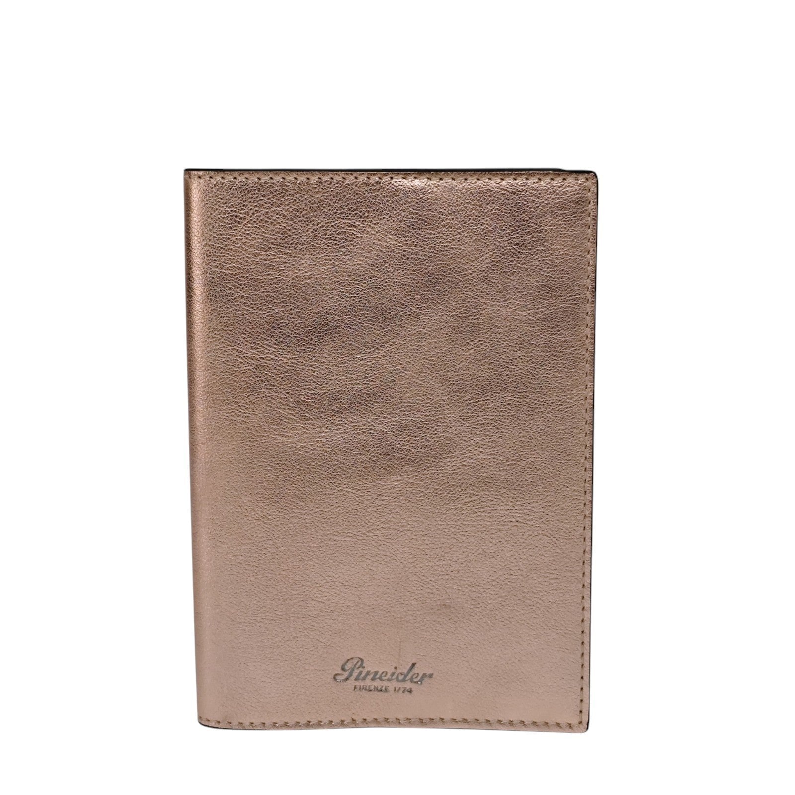 220$ PINEIDER FIRENZE 1774 "Metro Smooth" Passport Holder Calf Laminated Rose