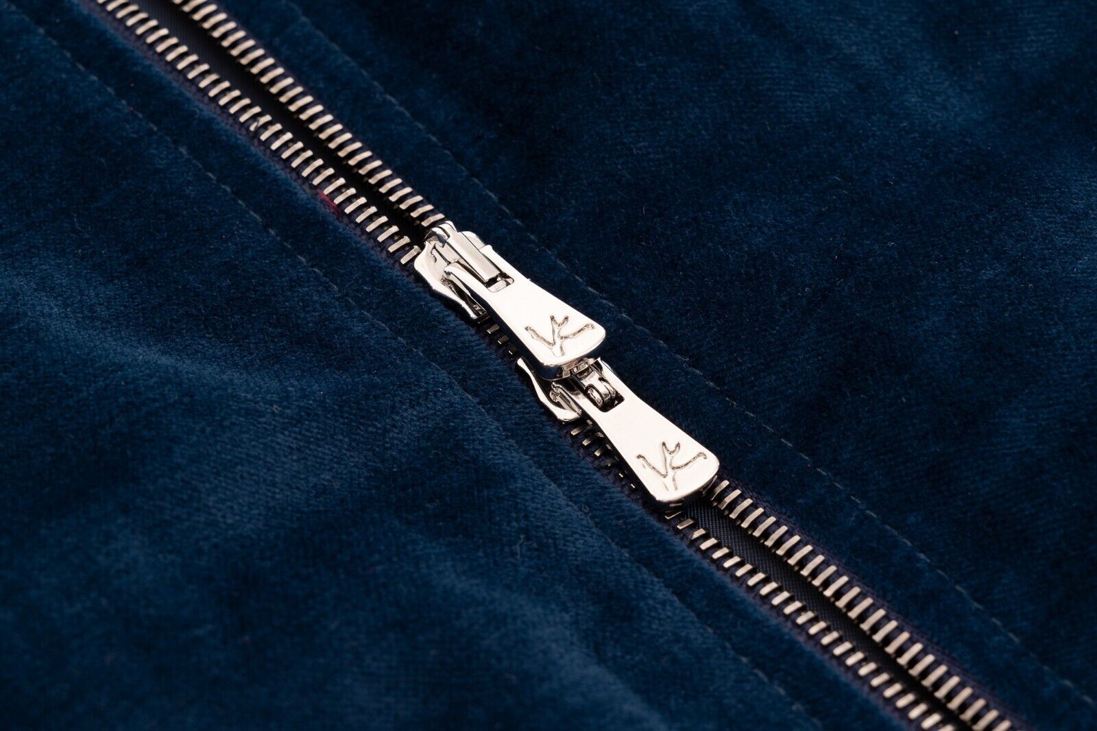 $3800 ISAIA NAPOLI Blue Bomber Jacket Velvet Cotton / Linen 40 US / 50 EU Slim