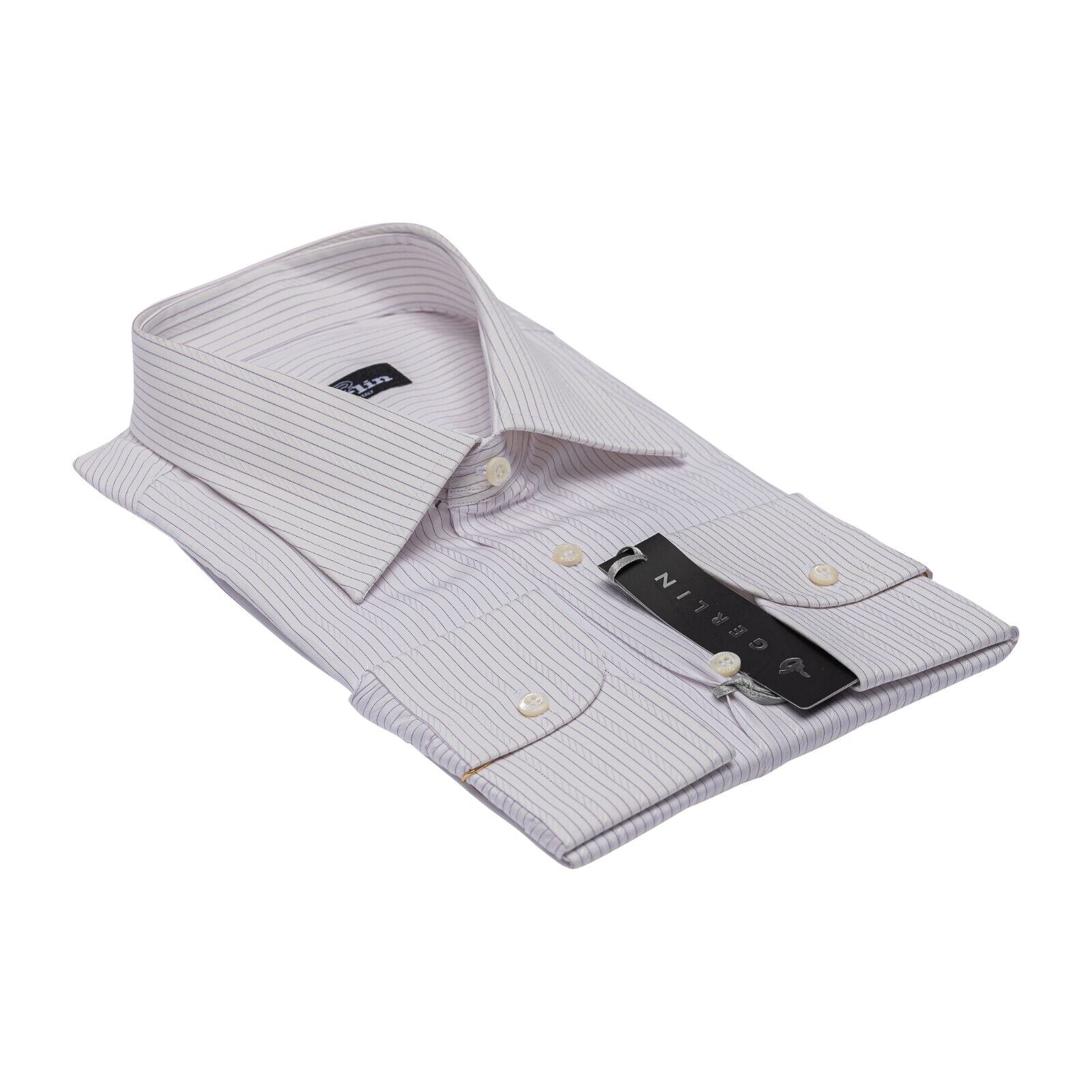 690$ ITALIAN LUXURY GERLIN Shirt Striped White Cotton 16 - 41 3T BIJAN