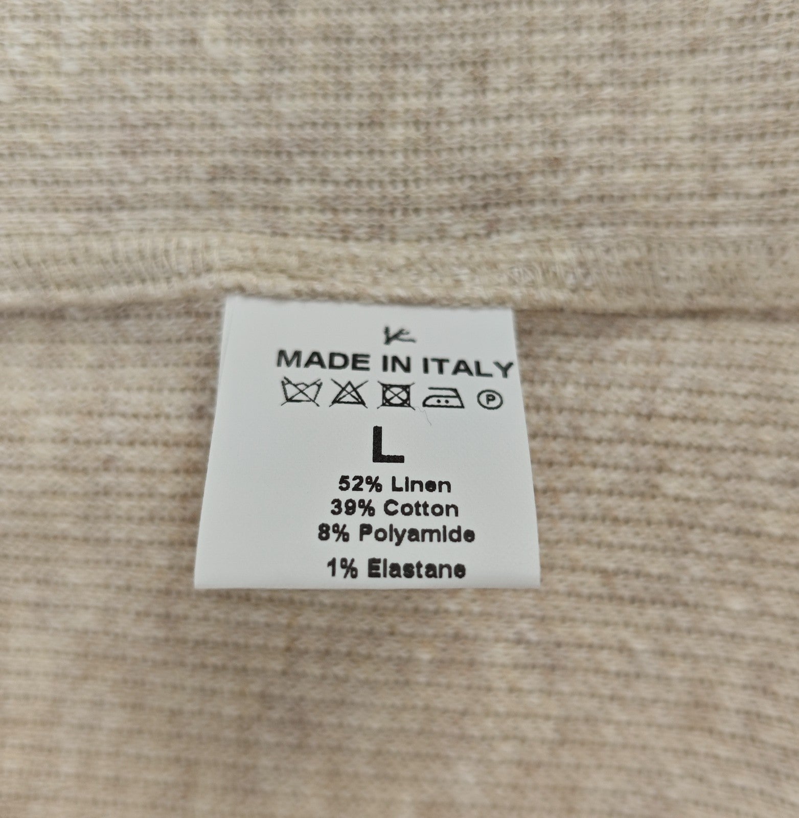 $1450 ISAIA NAPOLI Light Beige Hand-Sewn Overshirt Jacket Linen - Cotton Size L