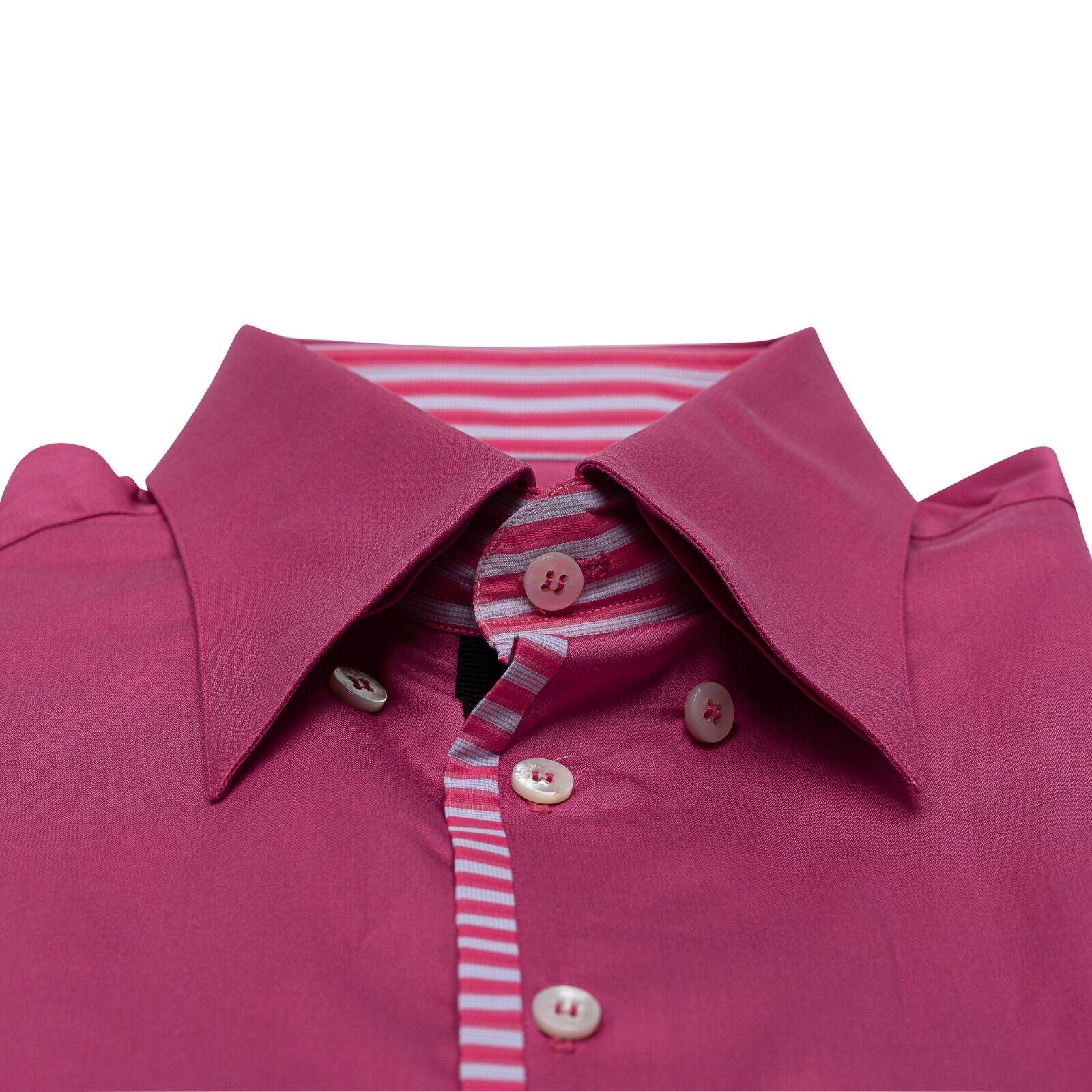 690$ ITALIAN LUXURY GERLIN Shirt Fucsia Alumo Cotton 1D ZILLI
