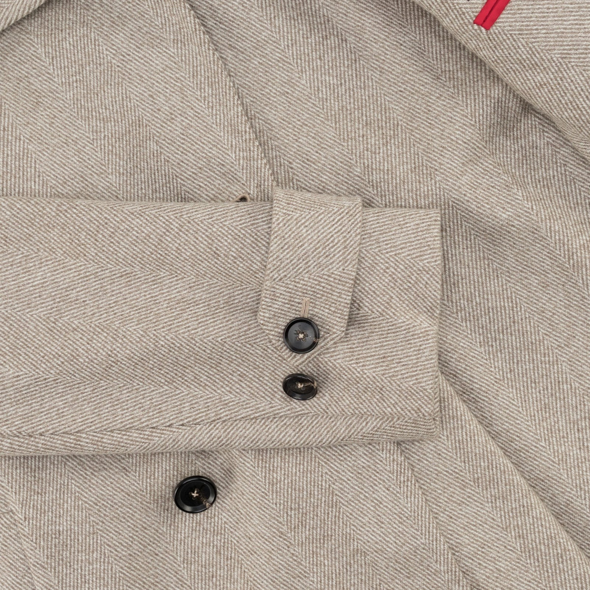 $10,850 ISAIA Belted Overcoat Herringbone Top Cashmere Black Sheep 38 US / 48 IT