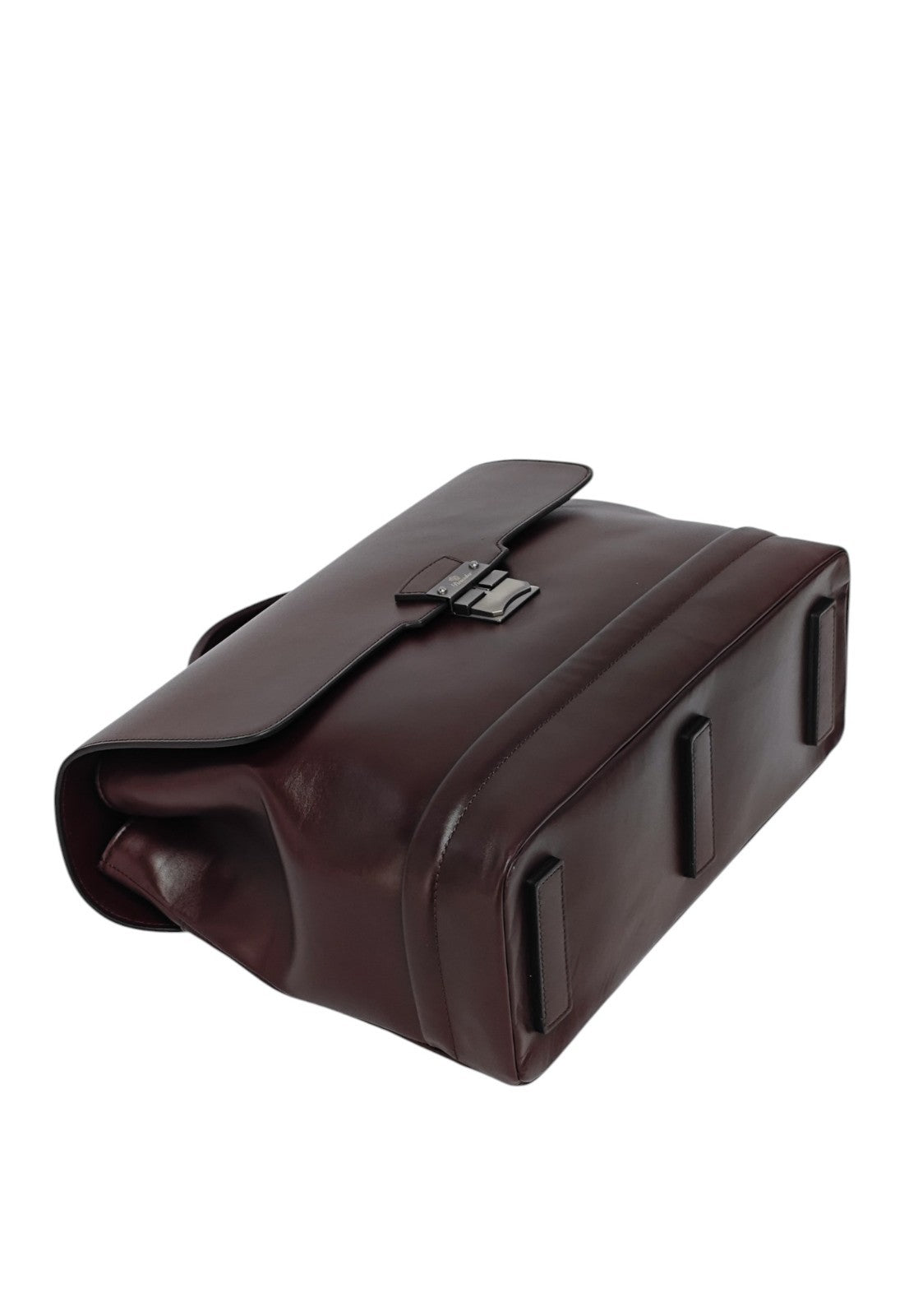 1240$ PINEIDER FIRENZE "Metro Smooth" Calf Briefcase Work Doctor Bag Burgundy