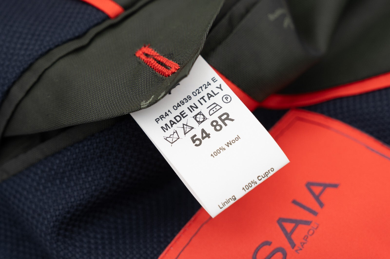 $4800 ISAIA NAPOLI Solid Blue Navy Jacket Sport Coat Wool Knit ( MDP )