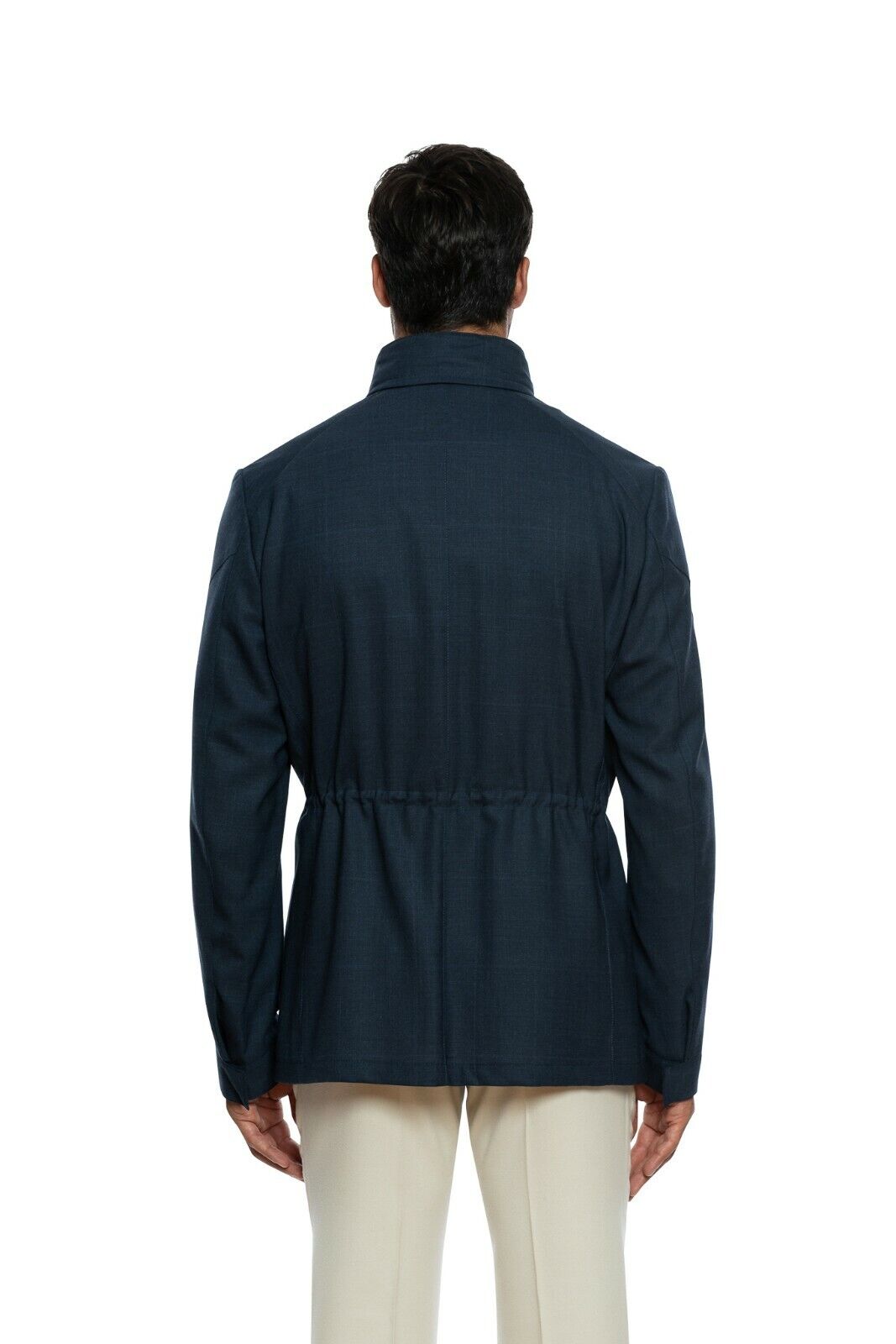 980$ CORNELIANI Coat Travel Jacket Outwear Blue Delight Wool Savor 40 US / 50 EU