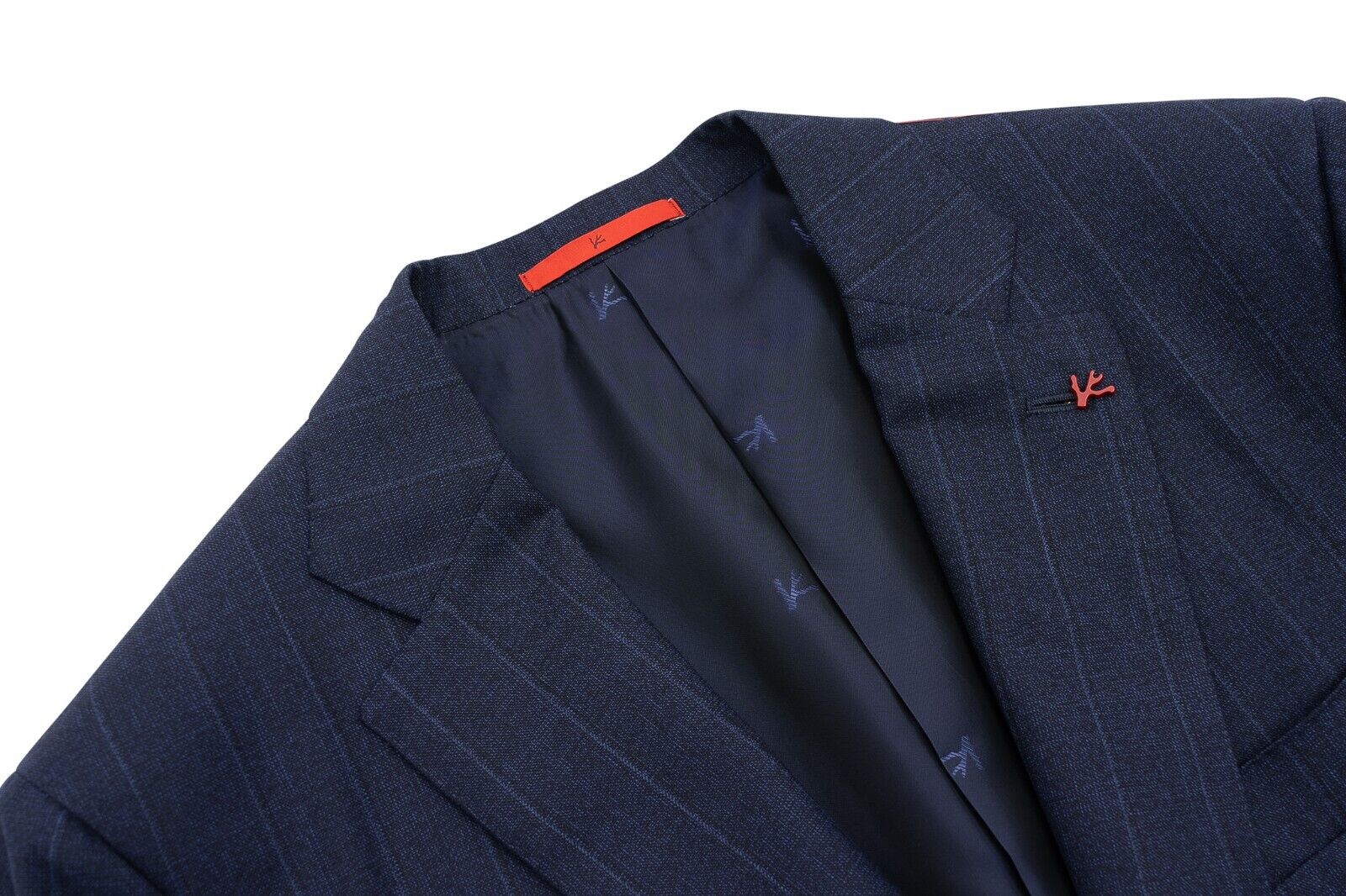 $4800 ISAIA NAPOLI Striped Blue Sport Coat Fine Brushed Wool 42 US / 52 EU 8R