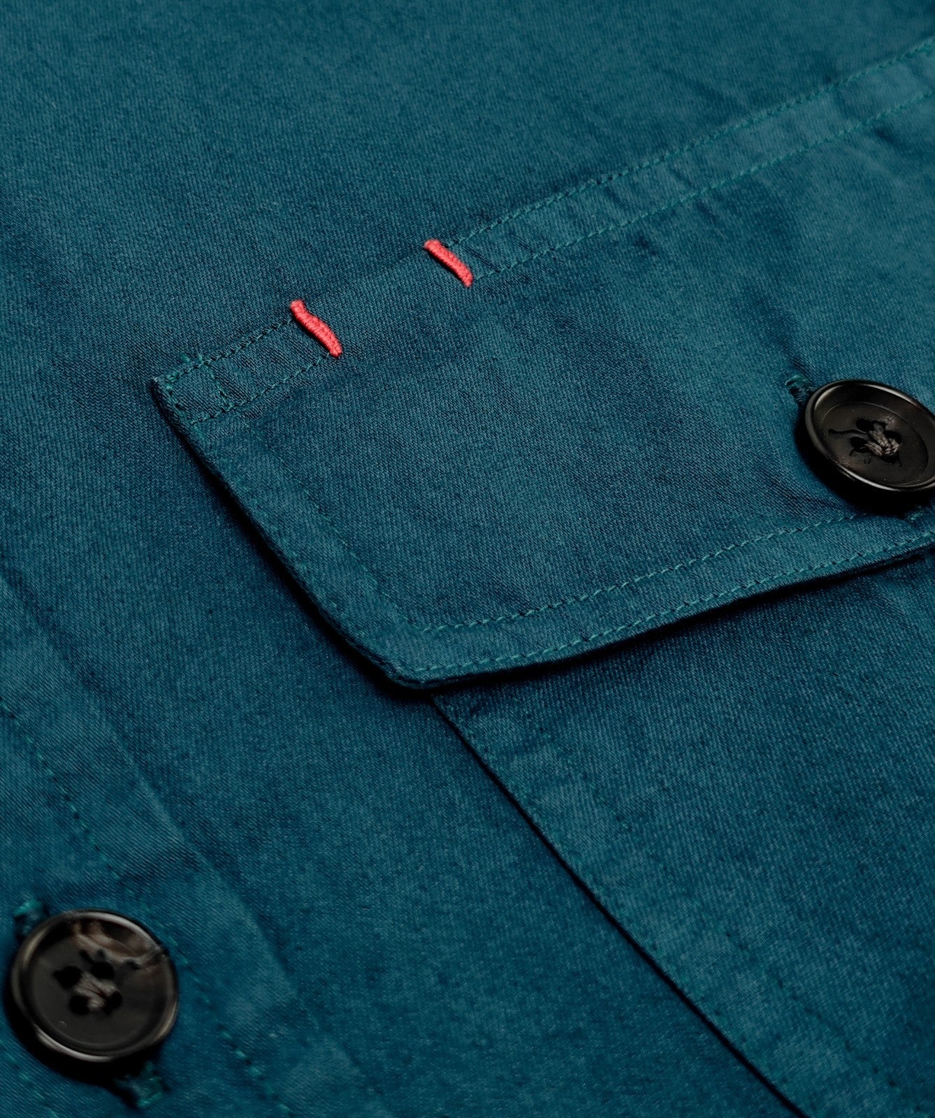 $1250 ISAIA NAPOLI Green Petroleum Hand-Sewn Overshirt Jacket Cotton - Silk