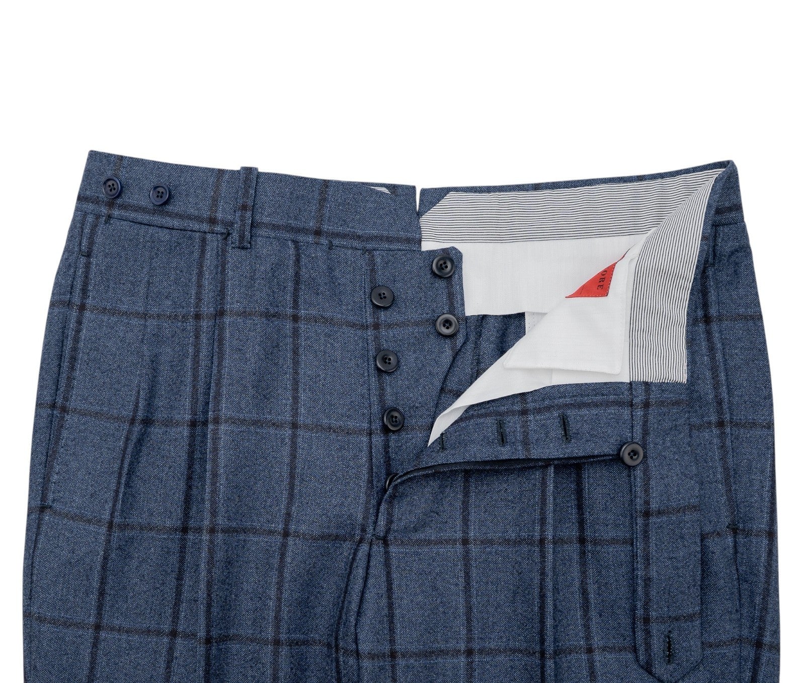 Sartoria DALCUORE NAPOLI Total Hand-Sewn Suit Wool - Cashmere Blue Windowpane