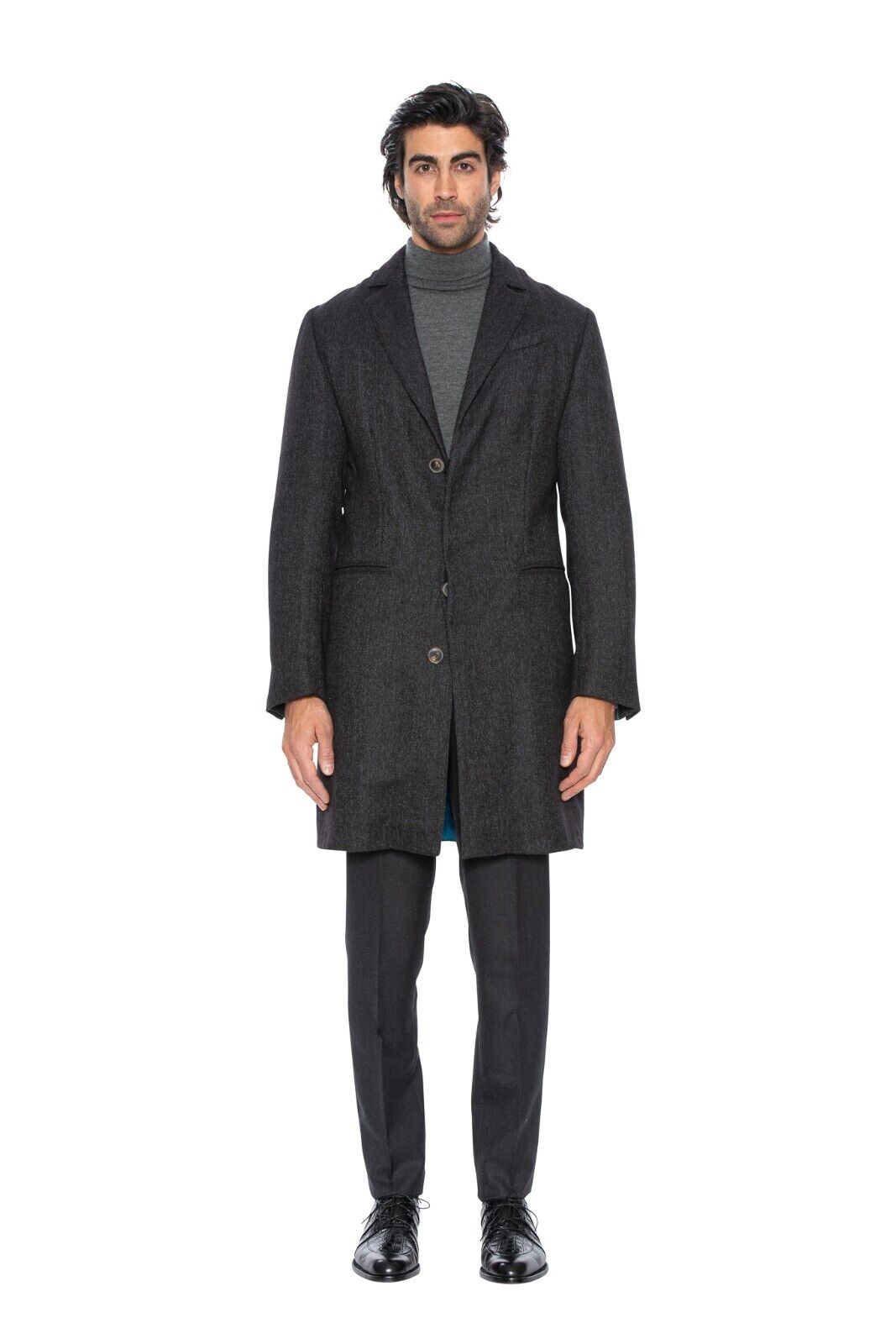 $7000 HETTABRETZ Coat 100% Baby Alpaca Removable Kidskin Fur 38 US / 48 EU Slim