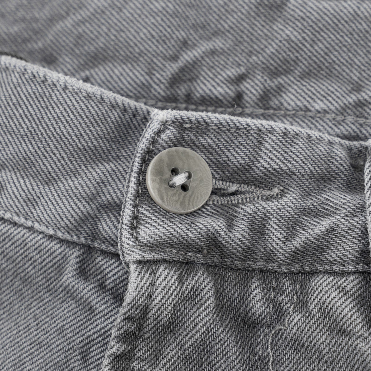 795$ ISAIA NAPOLI "Chiaia" Gray Denim Jeans 5 Pocket Pant Cotton 32 US / 48 EU