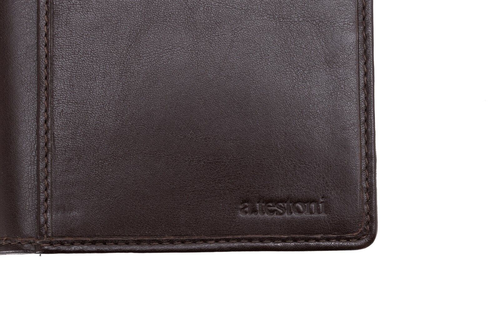 $4200 Testoni Bologna Chocolate Clutch Bag Travel Wallet Genuine Alligator