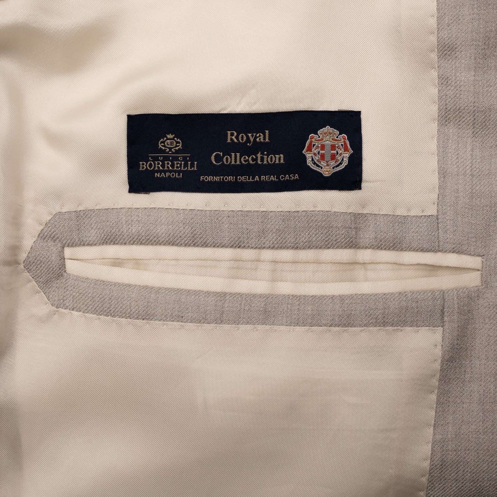 $3200 LUIGI BORRELLI Royal Collection Sand DB Jacket Sport Coat Cashmere / Silk