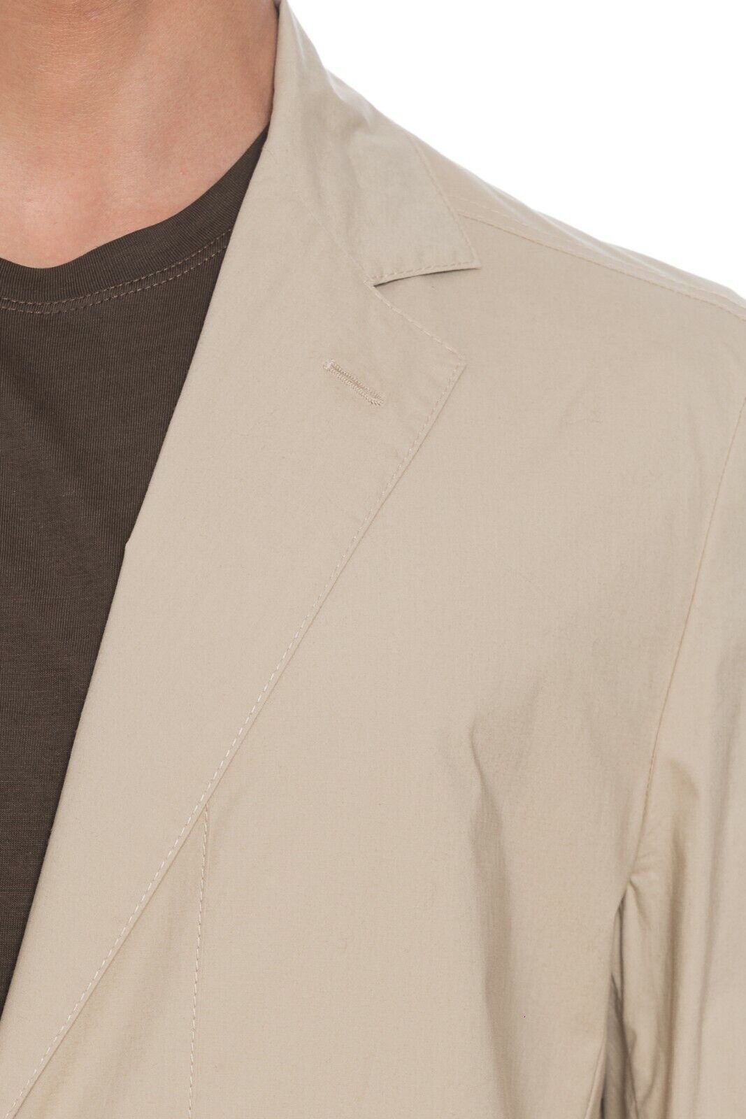 1750$ BELVEST CITY SAFARI Jacket with Martingale Beige Cotton 42 US / 52 EU 8R