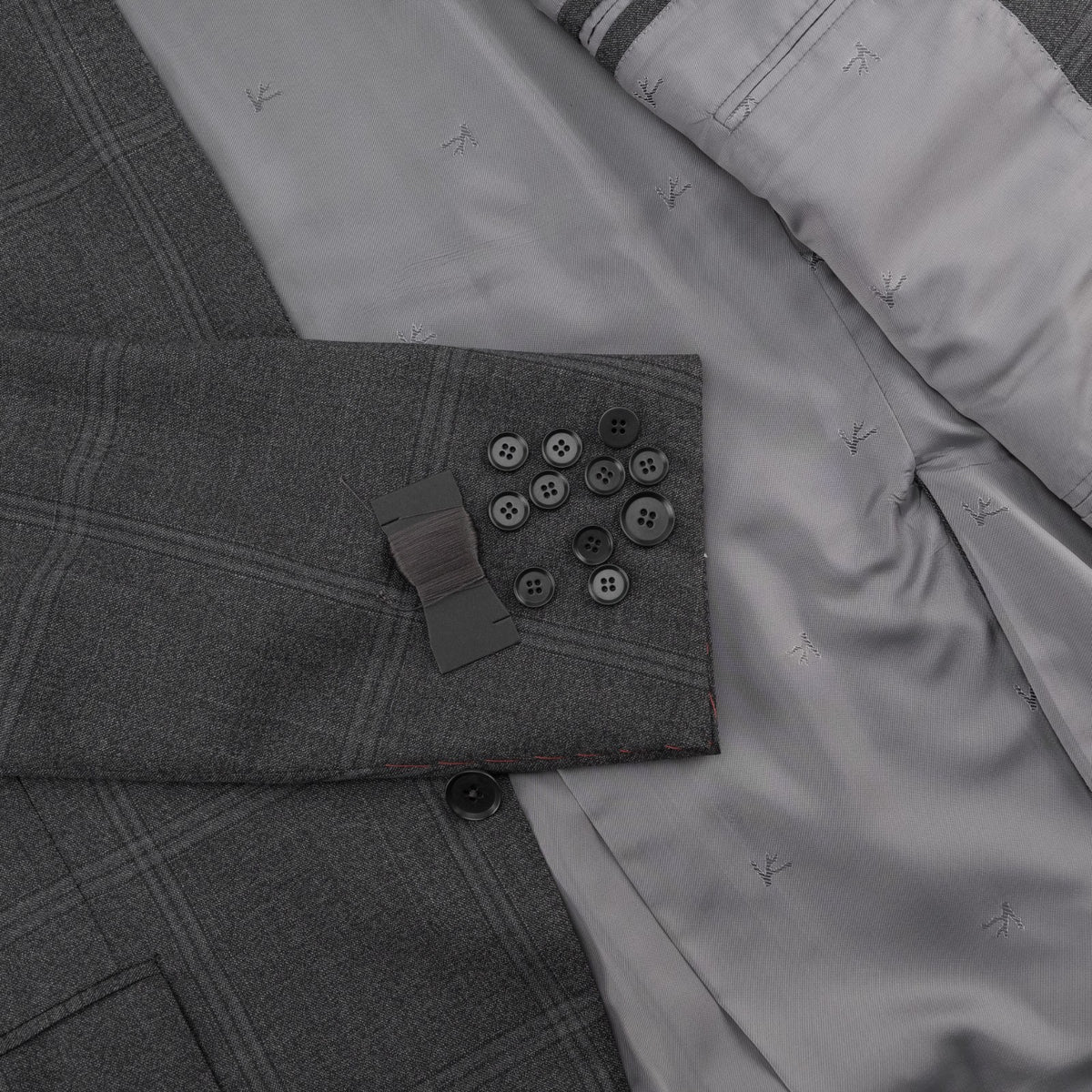 $6600 ISAIA NAPOLI "Marechiaro" Gray Suit Fine Wool 4 Season 46 US / 56 EU 7R